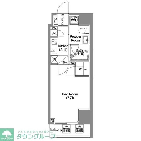 エスタート新宿の物件間取画像